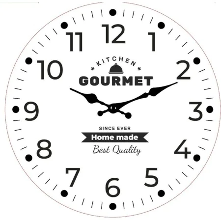 Wall Clock Versa Gourmet Wood 4 x 30 x 30 cm by Versa, Wall Clocks - Ref: S3413648, Price: 6,90 €, Discount: %