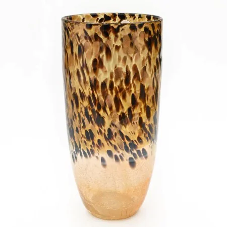 Blumenvase Romimex Schwarz Gold Glas Leopard 18 x 37 x 18 cm von Romimex, Vasen - Ref: D1628856, Preis: 78,31 €, Rabatt: %