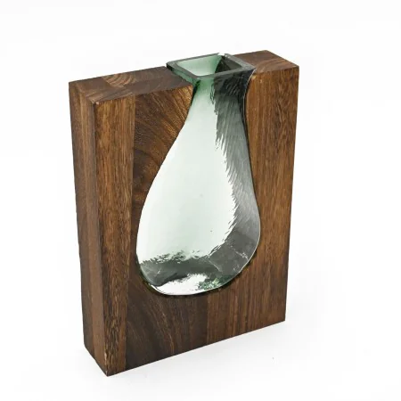 Vaso Romimex Castanho Verde Vidro 18 x 24 x 6 cm de Romimex, Jarrões - Ref: D1628858, Preço: 41,37 €, Desconto: %