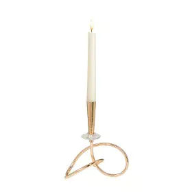 Portavelas Romimex Dorado Metal Vidrio 18 x 24 x 10 cm Nudo de Romimex, Candelabros y portavelas - Ref: D1628865, Precio: 23,...