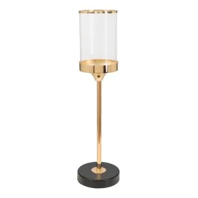 Castiçais Romimex Dourado Metal Vidro 12 x 47 x 12 cm de Romimex, Candelabros e suportes para velas - Ref: D1628877, Preço: 3...