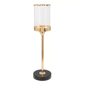 Castiçais Romimex Dourado Metal Vidro 12 x 47 x 12 cm de Romimex, Candelabros e suportes para velas - Ref: D1628877, Preço: 3...