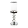 Bougeoir Romimex Argenté Métal verre 12 x 34 x 12 cm de Romimex, Bougeoirs et chandeliers - Réf : D1628880, Prix : 42,47 €, R...