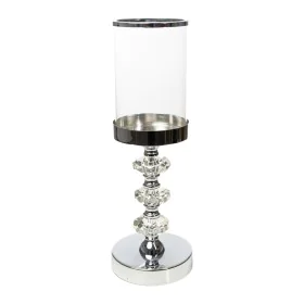 Bougeoir Romimex Argenté Métal verre 12 x 34 x 12 cm de Romimex, Bougeoirs et chandeliers - Réf : D1628880, Prix : 38,89 €, R...