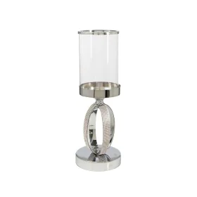 Bougeoir Romimex Argenté Métal verre 12 x 23 x 12 cm de Romimex, Bougeoirs et chandeliers - Réf : D1628881, Prix : 39,42 €, R...