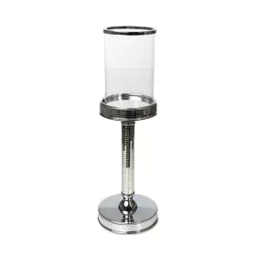 Portavelas Romimex Plateado Metal Vidrio 12 x 37 x 12 cm de Romimex, Candelabros y portavelas - Ref: D1628884, Precio: 42,40 ...