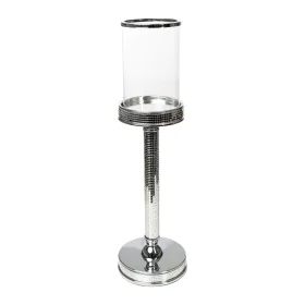 Bougeoir Romimex Argenté Métal verre 12 x 42 x 12 cm de Romimex, Bougeoirs et chandeliers - Réf : D1628885, Prix : 42,17 €, R...