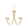 Candelabro Romimex Dourado Metal Vidro 31 x 26 x 6 cm de Romimex, Candelabros e suportes para velas - Ref: D1628900, Preço: 6...