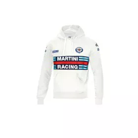 Felpa con Cappuccio Uomo Sparco Martini Racing Bianco di Sparco, Felpe e maglioni - Rif: S3721337, Prezzo: 100,10 €, Sconto: %