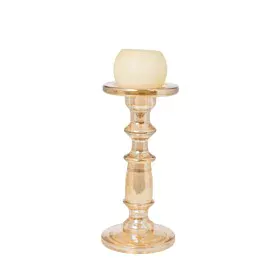 Castiçais Romimex Dourado Vidro 13 x 27 x 13 cm de Romimex, Candelabros e suportes para velas - Ref: D1628944, Preço: 25,12 €...