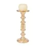 Candleholder Romimex Golden Glass 13 x 35 x 13 cm by Romimex, Candelabras and candle holders - Ref: D1628945, Price: 32,33 €,...