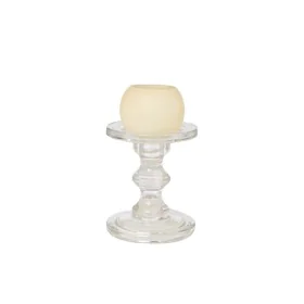 Candleholder Romimex Transparent Glass 13 x 19 x 13 cm by Romimex, Candelabras and candle holders - Ref: D1628946, Price: 16,...