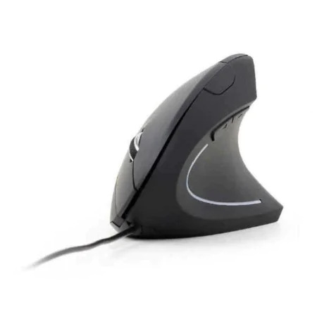 Mouse con Cavo e Sensore Ottico GEMBIRD MUS-ERGO-01 3200 DPI Nero di GEMBIRD, Mouse - Rif: S5602258, Prezzo: 10,51 €, Sconto: %