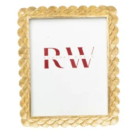 Photo frame Romimex Golden Resin 20 x 25 x 2 cm by Romimex, Table and wall frames - Ref: D1628970, Price: 17,52 €, Discount: %