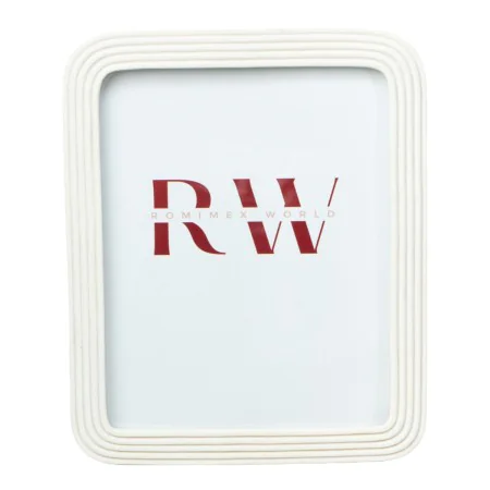 Cadre photo Romimex Blanc Résine 20 x 25 x 2 cm de Romimex, Cadres muraux et de table - Réf : D1629018, Prix : 19,70 €, Remis...