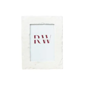 Photo frame Romimex White Resin 10 x 15 x 2 cm by Romimex, Table and wall frames - Ref: D1629019, Price: 16,19 €, Discount: %