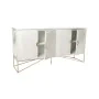 Buffet Romimex Blanc Doré Métal Bois MDF 157 x 80 x 38 cm de Romimex, Buffets, crédences et vaisseliers - Réf : D1629043, Pri...