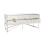 Aparador Romimex Branco Dourado Metal Madeira MDF 120 x 54 x 38 cm de Romimex, Armários e aparadores - Ref: D1629044, Preço: ...