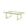 Centre Table Romimex Golden Stainless steel Tempered glass 140 x 45 x 70 cm by Romimex, Tables - Ref: D1629050, Price: 474,65...