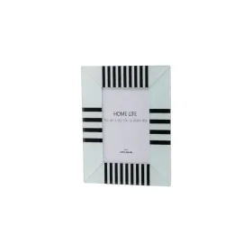 Cadre photo Romimex Blanc Noir verre 10 x 15 x 1 cm de Romimex, Cadres muraux et de table - Réf : D1629066, Prix : 11,07 €, R...