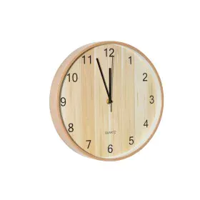 Wall Clock Romimex Beige Plastic 30 x 30 x 2 cm by Romimex, Wall Clocks - Ref: D1629076, Price: 12,48 €, Discount: %