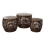 Set de mesas Romimex Marrón Madera Fibra 3 Piezas de Romimex, Mesas - Ref: D1629081, Precio: 133,26 €, Descuento: %