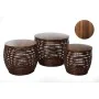 Set de mesas Romimex Marrón Madera Fibra 3 Piezas de Romimex, Mesas - Ref: D1629081, Precio: 133,26 €, Descuento: %