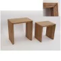 Set de mesas Romimex Natural Madera de pino 2 Piezas de Romimex, Mesas - Ref: D1629094, Precio: 319,00 €, Descuento: %