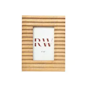 Photo frame Romimex Natural Mahogany wood 10 x 15 x 3 cm by Romimex, Table and wall frames - Ref: D1629108, Price: 29,77 €, D...