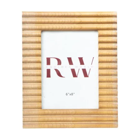 Photo frame Romimex Natural Mahogany wood 15 x 20 x 3 cm by Romimex, Table and wall frames - Ref: D1629109, Price: 31,36 €, D...