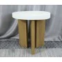 Side table Romimex White Natural MDF Wood 46 x 48 x 36 cm by Romimex, Tables - Ref: D1629115, Price: 106,89 €, Discount: %