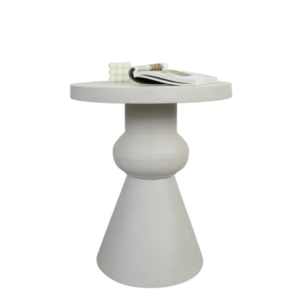 Side table Romimex Cream MDF Wood 40 x 49 x 40 cm by Romimex, Tables - Ref: D1629122, Price: 125,28 €, Discount: %