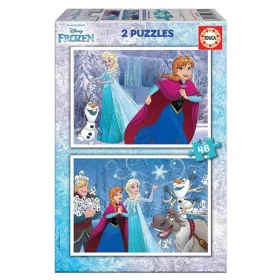 Puzzle Educa Frozen 28 x 20 cm 48 Piezas (2 Unidades) (2 x 48 pcs) de Educa, Puzzles - Ref: S7123959, Precio: 27,09 €, Descue...