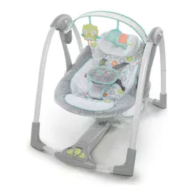 Cadeira de baloiço Ingenuity Compact Swing - Hugs & Hoots Branco Cinzento de Ingenuity, Cadeira de baloiço - Ref: S7148469, P...