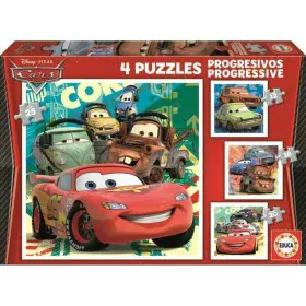 Puzzle Educa Cars (4 Unités) de Educa, Puzzles classiques - Réf : S7157357, Prix : 24,90 €, Remise : %