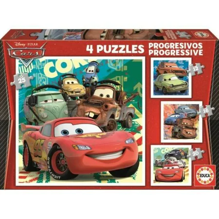 Puzzle Educa Cars (4 Unités) de Educa, Puzzles classiques - Réf : S7157357, Prix : 26,17 €, Remise : %