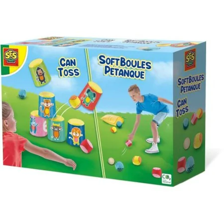 Jogo de habilidade SES Creative Chamboule-tout and soft petanque balls de SES Creative, Habilidade e ginástica - Ref: S717206...