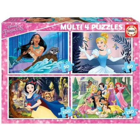 Set mit 4 Puzzeln Disney Princess Educa 17637 380 Stücke von Disney Princess, Klassische Puzzles - Ref: S7182131, Preis: 28,8...