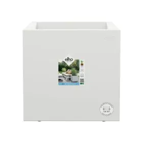 Plant pot Elho White Ø 39 cm Plastic Squared Modern by Elho, Flower Pots - Ref: S7196653, Price: 71,08 €, Discount: %