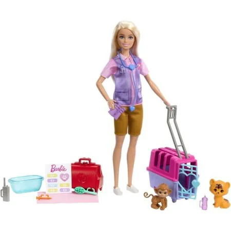 Poupée Barbie SAUVETEUSE D'ANIMAUX de Barbie, Poupées mannequins - Réf : S7197357, Prix : 49,15 €, Remise : %