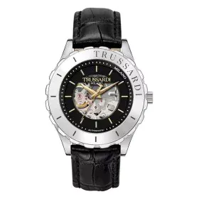 Reloj Hombre Trussardi T-LOGO Negro (Ø 43 mm) de Trussardi, Relojes de pulsera - Ref: S7272023, Precio: 178,50 €, Descuento: %