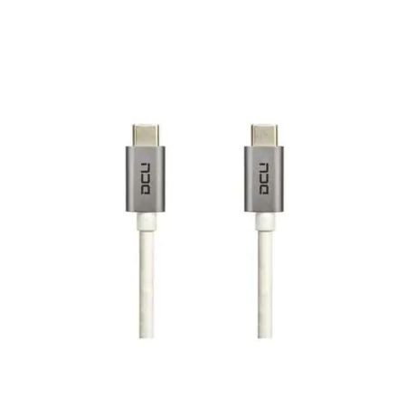 Cable USB-C a USB-C DCU 30402010 Blanco (1 m) de DCU Tecnologic, Cables USB - Ref: S7608250, Precio: 14,98 €, Descuento: %