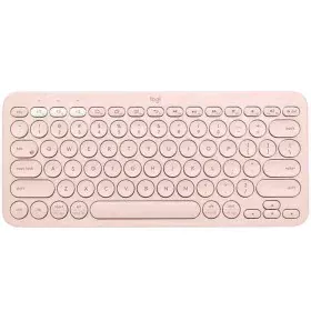 Clavier sans fil Logitech K380 Rose Espagnol Qwerty de Logitech, Claviers - Réf : S7727440, Prix : 48,44 €, Remise : %