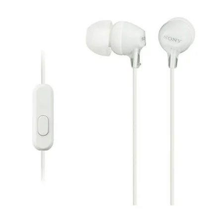 Auriculares com microfone Sony MDREX15APW.CE7 in-ear Branco de Sony, Auriculares e acessórios - Ref: S7749926, Preço: 8,59 €,...