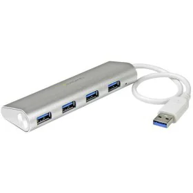 Hub USB Startech ST43004UA Gris Blanco de Startech, Hubs USB - Ref: S7760550, Precio: 37,59 €, Descuento: %