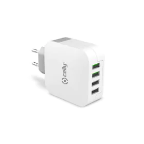 Battery charger Celly TC4USBTURBO White by Celly, Chargers - Ref: S7762280, Price: 21,47 €, Discount: %