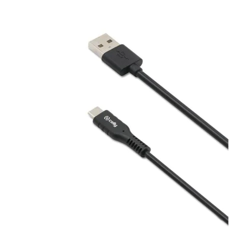 Cable USB-C a USB Celly USB-C3MBK Negro 3 m de Celly, Cables USB - Ref: S7769453, Precio: 14,05 €, Descuento: %