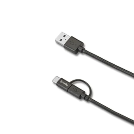 USB-C-Kabel auf USB Celly USBCMICRO Schwarz von Celly, USB-Kabel - Ref: S7769460, Preis: 11,69 €, Rabatt: %