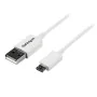 Câble USB vers micro USB Startech USBPAUB1MW Blanc 1 m de Startech, Câbles USB - Réf : S7769533, Prix : 8,58 €, Remise : %