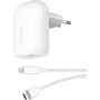 Chargeur mural Belkin WCA005VF1MWH-B5 Blanc 25 W 30 W de Belkin, Chargeurs - Réf : S7770974, Prix : 49,28 €, Remise : %